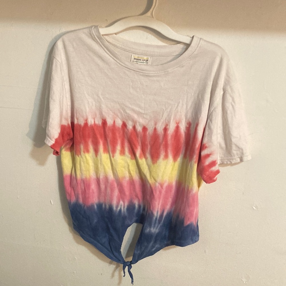 Cropped tie dyed top